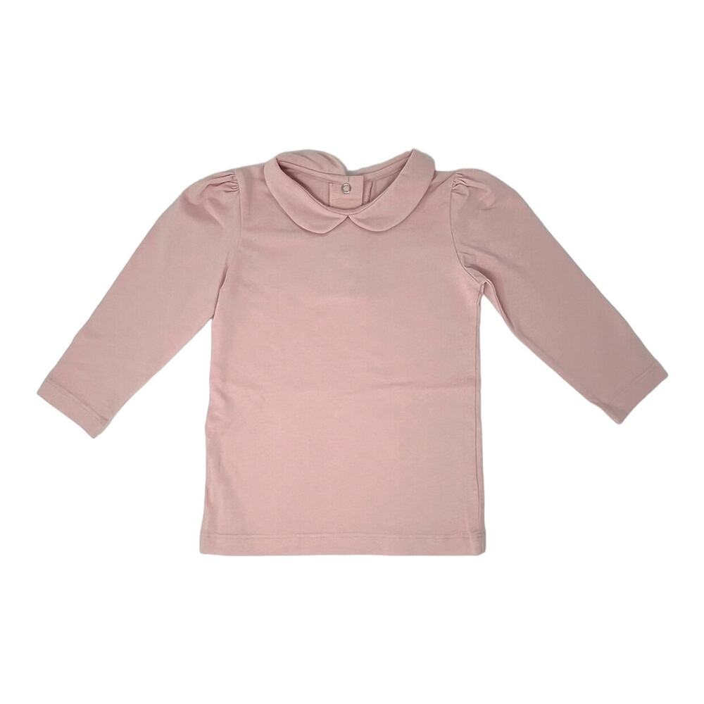 🆕 Holley + Sage NWOT “Petite Pink” Peter Pan Collar Shirt. 18-24 Months